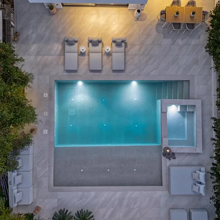 빌라 The White Luxury - Private Seaview With Pool By Mana Gers Vasilikí