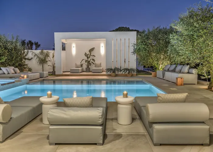 빌라 The White Luxury - Private Seaview With Pool By Mana Gers Vasilikí